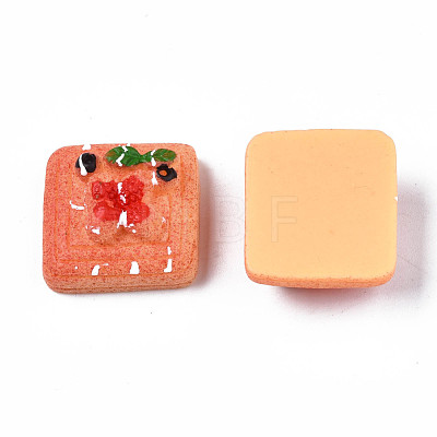 Opaque Epoxy Resin Cabochons CRES-S358-68-1