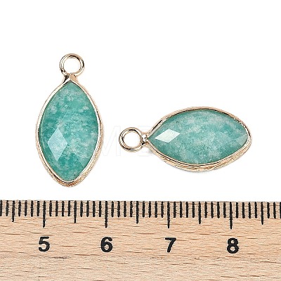 Natural Amazonite Faceted Pendants G-G193-01G-06-1