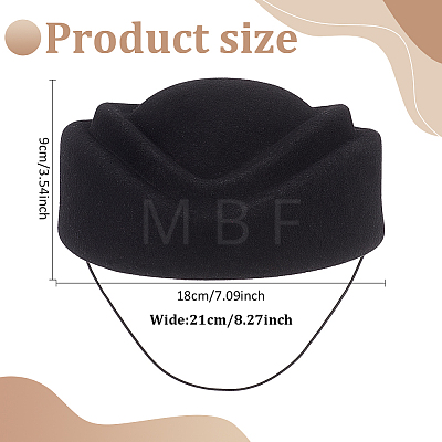 Wool French Beret for Women AJEW-WH0083-84-1