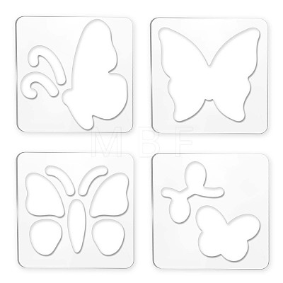 Acrylic Earring Handwork Template TOOL-WH0152-025-1