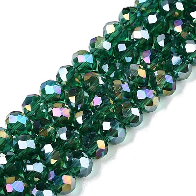 Electroplate Glass Beads Strands LS-EGLA-A044-T6mm-B18-1
