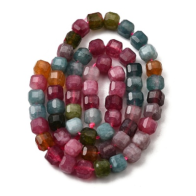 Natural Multicolor Tourmaline Beads Strands G-F797-A06-01-1