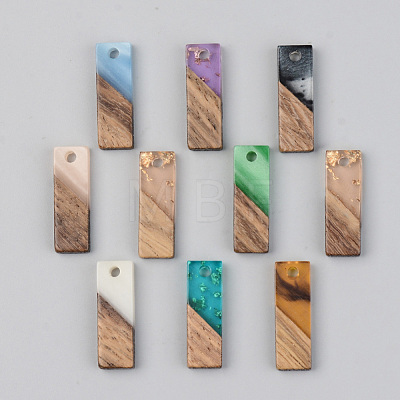 Resin & Walnut Wood Pendants RESI-S389-059B-1