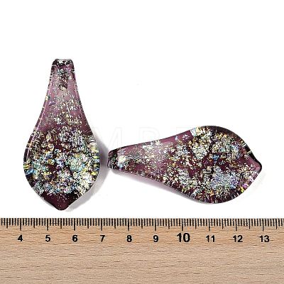 Lampwork Big Pendants FOIL-K003-01A-1