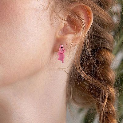 7Pair 7 Style Cute Animal Resin Stud Earrings EJEW-SZ0001-59-1