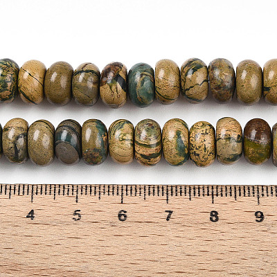 Natural Verdite Stone Beads Strands G-T140-72A-1