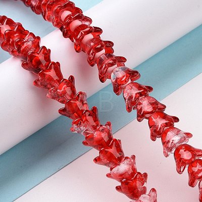 Transparent Glass Beads Strands LAMP-H061-01A-05-1