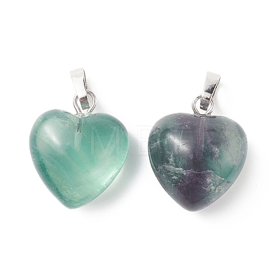 Natural Fluorite Pendants G-I311-A20-1