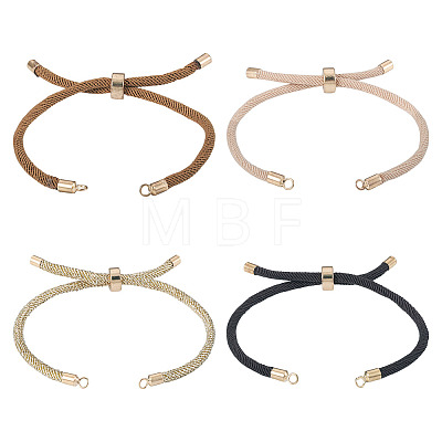 4Pcs 4Colors Polyester Cord Bracelet Making MAK-TA0001-43-1