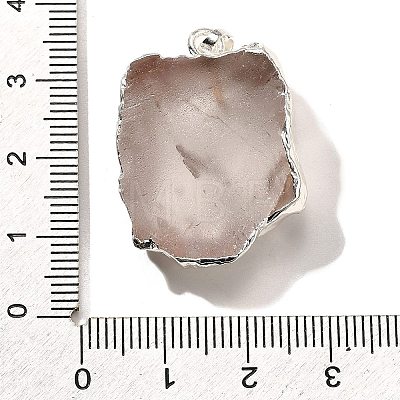 Raw Rough Natural Dyed Quartz Crystal Pendants G-G895-05S-01-1