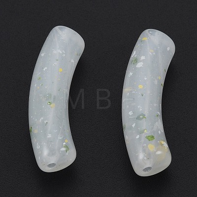 Marbled Stone Style Opaque Acrylic Beads OACR-G009-04A-04-1