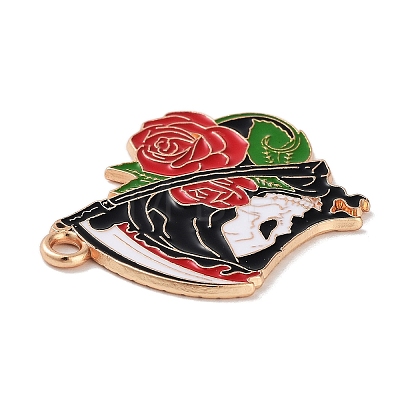 Halloween Alloy Enamel Pendants FIND-B036-04B-1