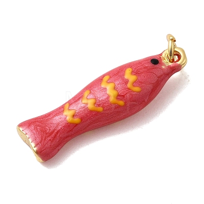 Brass Enamel Pendants KK-H092-08G-02-1