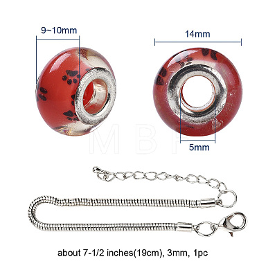 DIY Europesn Bracelet Kits DIY-YW0002-38-1