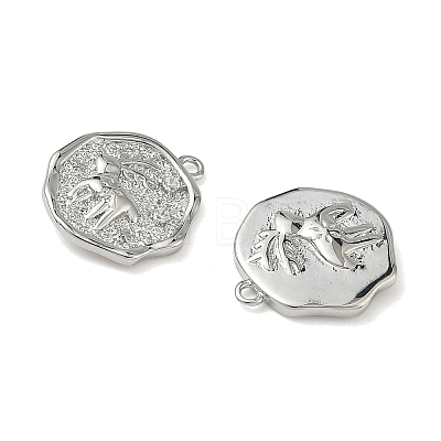 Christmas Brass Micro Pave Clear Cubic Zirconia Pendants KK-A280-03B-P-1