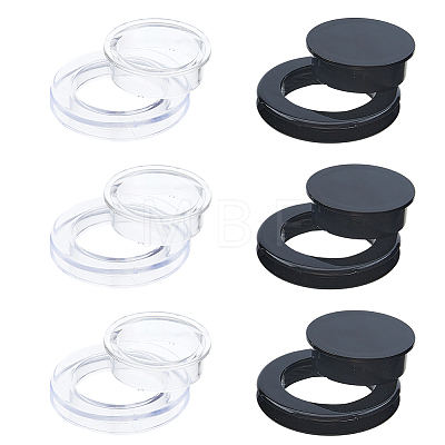 6Pcs 2 Colors PVC Patio Table Umbrella Hole Ring Plug and Caps FIND-FH0016-74-1