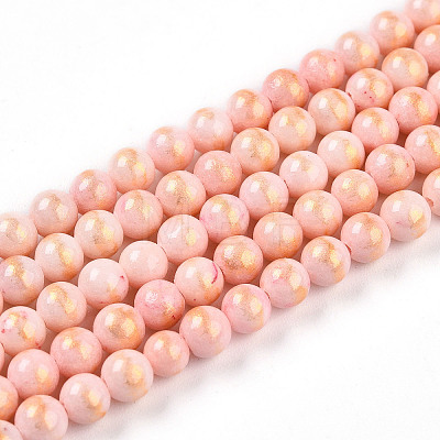 Natural Mashan Jade Beads Strands G-A255-A01-04B-1