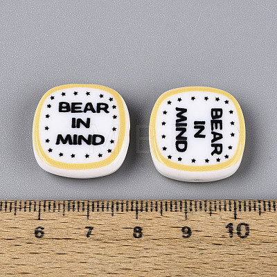Printed Opaque Resin Beads RESI-N043-10A-1