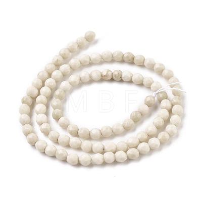 Natural Fossil Round Bead Strands X-G-O151-02-4mm-1