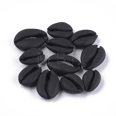 Spray Painted Cowrie Shell Beads SSHEL-T008-12B-1