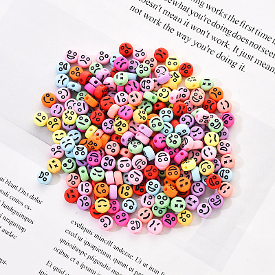 Opaque Acrylic Beads MACR-YW0001-22L-1