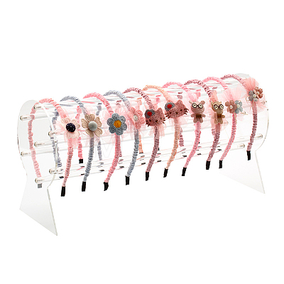 Acrylic Headband Organizers Display Stand OHAR-PW0001-134A-1