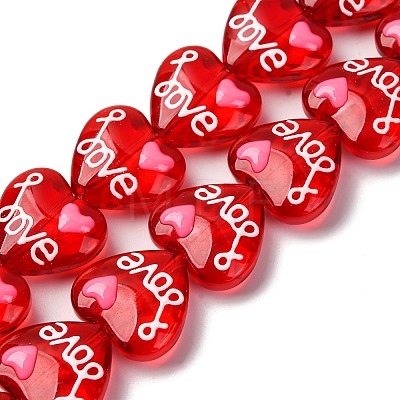 Glass Enamel Beads GLAA-Q125-01A-02-1