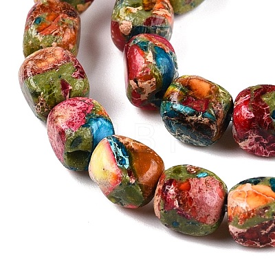 Natural Imperial Jasper Beads Strands X-G-N342-62H-1