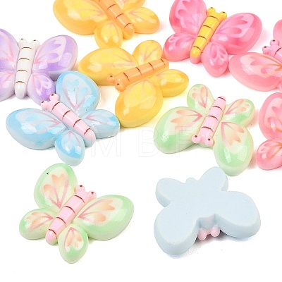 Opaque Resin Cabochons RESI-C068-01-1