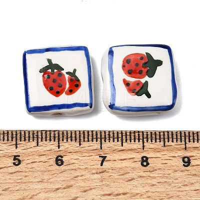Fruits Hand Painted Handmade Porcelain Beads LS-LAMP-D303-06E-05-1