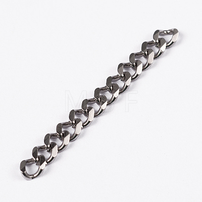 Men's Jewelry Making 201 Stainless Steel Curb Chains CHS-A003B-1.2mm-1