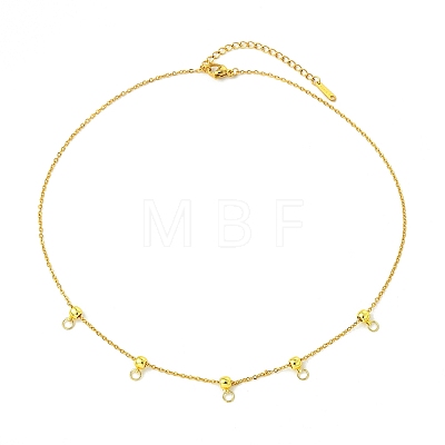 304 Stainless Steel Cable Chain Necklace Making AJEW-JB01640-1