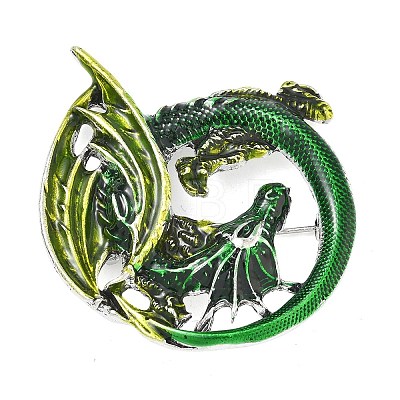Pelycosaur Alloy Enamel Lapel Pins for Backpack Clothes JEWB-G044-02AS-01-1