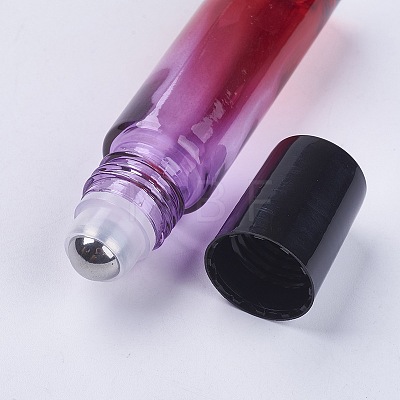 10ml Glass Gradient Color Essential Oil Empty Roller Ball Bottles MRMJ-WH0011-B04-10ml-1
