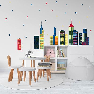 Translucent PVC Self Adhesive Wall Stickers STIC-WH0015-170-1