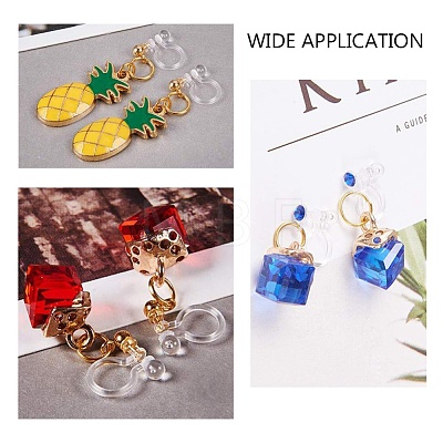 Plastic Clip-on Earring Findings KY-P007-H01-1
