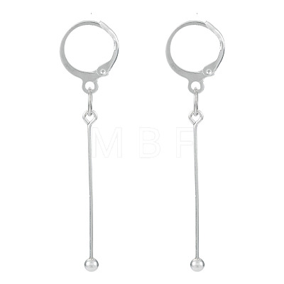 Brass Leverback Earring Findings EJEW-TAC00034-1