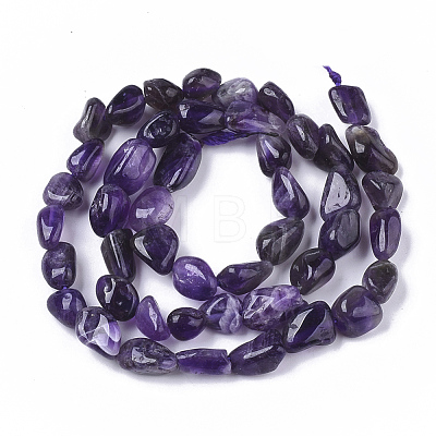 Natural Amethyst Beads Strands X-G-S363-006A-1