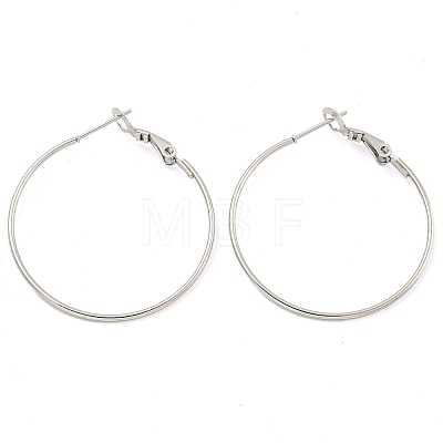 Tarnish Resistant 202 Stainless Steel Hoop Earring EJEW-H003-36P-1