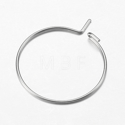 316 Surgical Stainless Steel Hoop Earrings Findings X-STAS-F149-32P-E-1