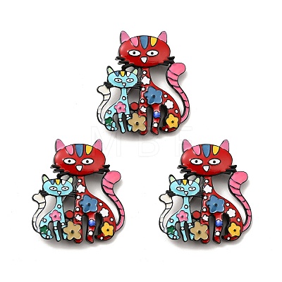 Alloy Enamel Brooches X-JEWB-P013-18EB-1