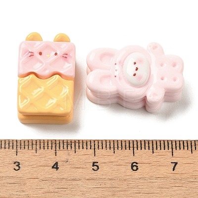 Opaque Resin Decoden Cabochons RESI-R448-07-1