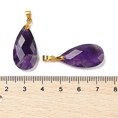 Natural Amethyst Pendants G-L614-D03-G03-1