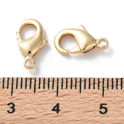 Rack Plating Brass Lobster Claw Clasps KK-F090-27LG-02-1