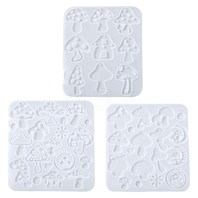 3Pcs 3 Styles Easter DIY Pendant Molds AJEW-FS0001-36-1