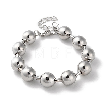 Rack Plating Brass Ball Chain Bracelets BJEW-G676-01E-P-1