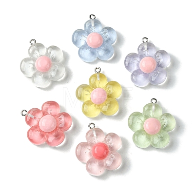 Translucent Resin Pendants RESI-P039-01P-1