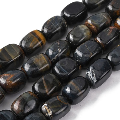 Natural Blue Tiger Eye Beads Strands G-H331-B01-1