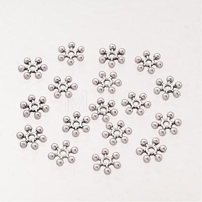 Snowflake Tibetan Silver Spacer Beads A402-1