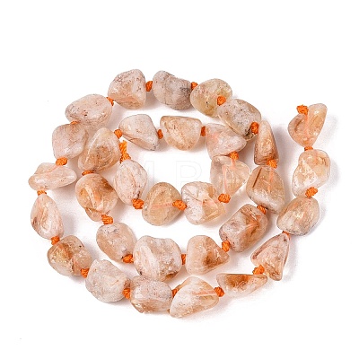 Raw Rough Natural Citrine Beads Strands G-N362-10A-01-1